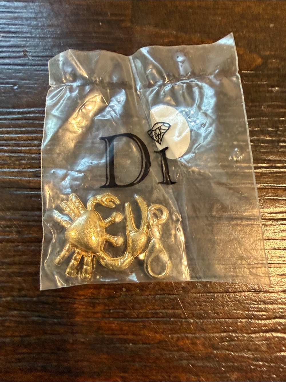 Dior Gold Crab & Hook Party Charms